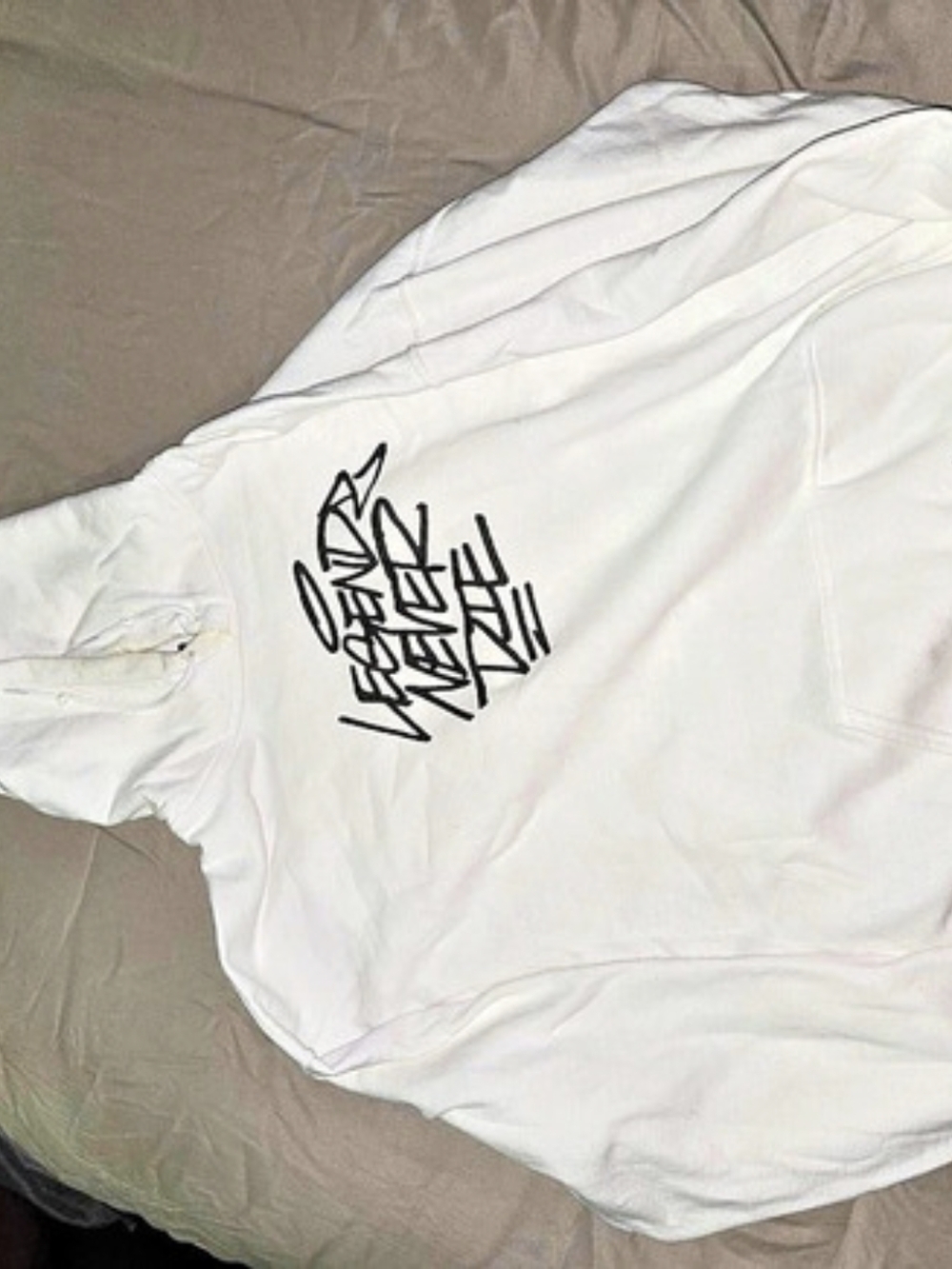 Gildan Heavy Blend Hooded Sweatshirt Graphic Hoodie White XL